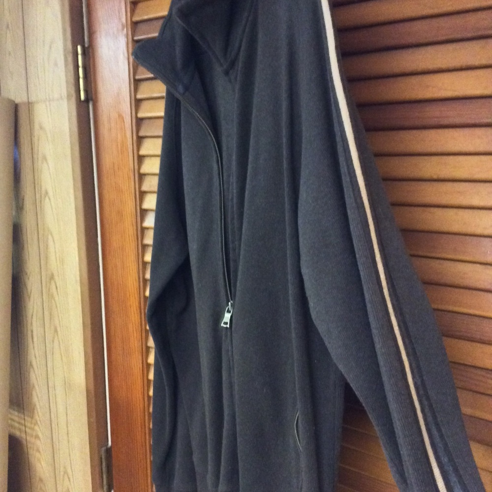 Banana Republic Zip-Up Sweater (Brown, Large)